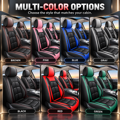 🏎️ Universal Genuine Leather Car Seat Cover: Premium Comfort & Full Seat Protection