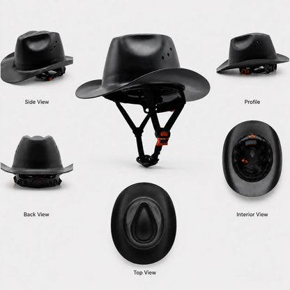 Cowboy Hard Hat for Men Western Style Work Helmet