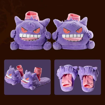 Gengar Plush Slippers + FREE Socks