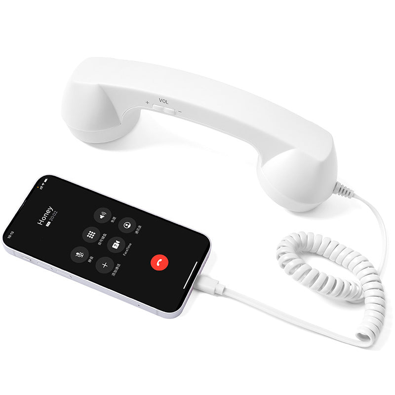 ☎️ Old School Wired Phone Handset – Classic Radiation-Proof Receiver for Mobile Phones