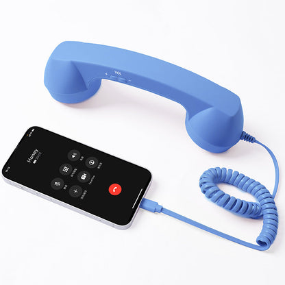 ☎️ Old School Wired Phone Handset – Classic Radiation-Proof Receiver for Mobile Phones