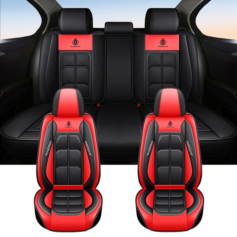 🏎️ Universal Genuine Leather Car Seat Cover: Premium Comfort & Full Seat Protection
