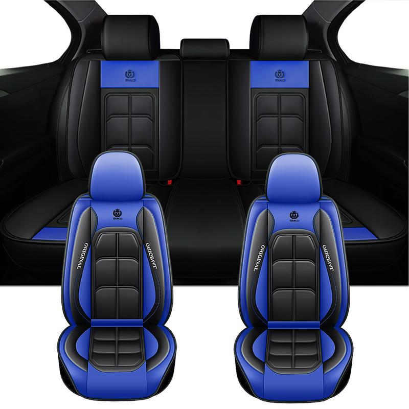 🏎️ Universal Genuine Leather Car Seat Cover: Premium Comfort & Full Seat Protection