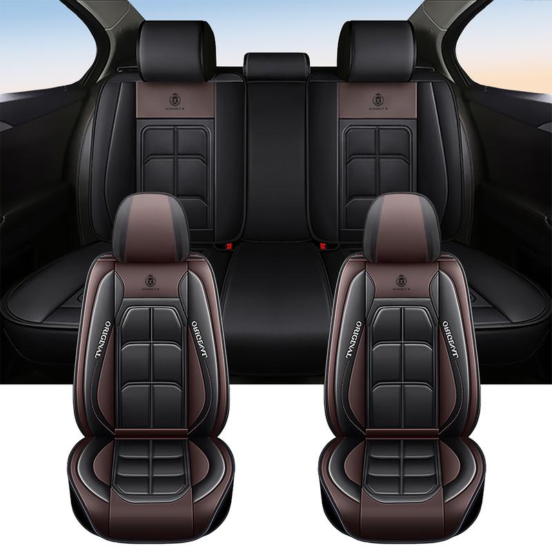 🏎️ Universal Genuine Leather Car Seat Cover: Premium Comfort & Full Seat Protection