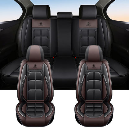 🏎️ Universal Genuine Leather Car Seat Cover: Premium Comfort & Full Seat Protection