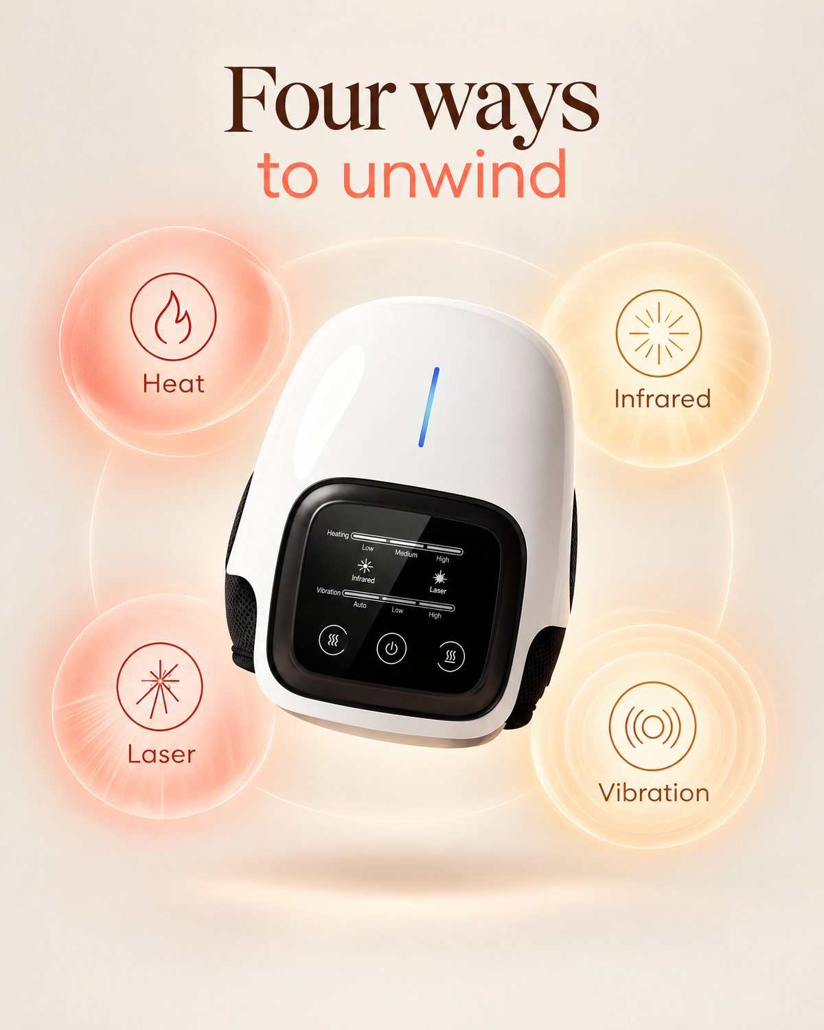 Wireless Red Light Knee therapy massager