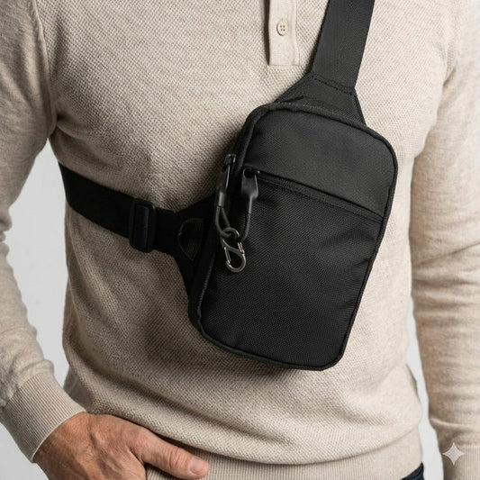 Anti-Theft Crossbody Travel Sling Bag - RFID Blocking & Weatherproof