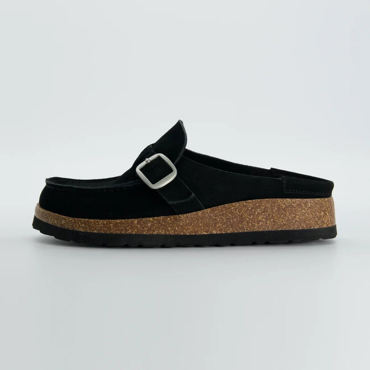 Casual Style Leather Round-Toe Slip-On Shoes: Premium Leather & Stylish Side Buckle