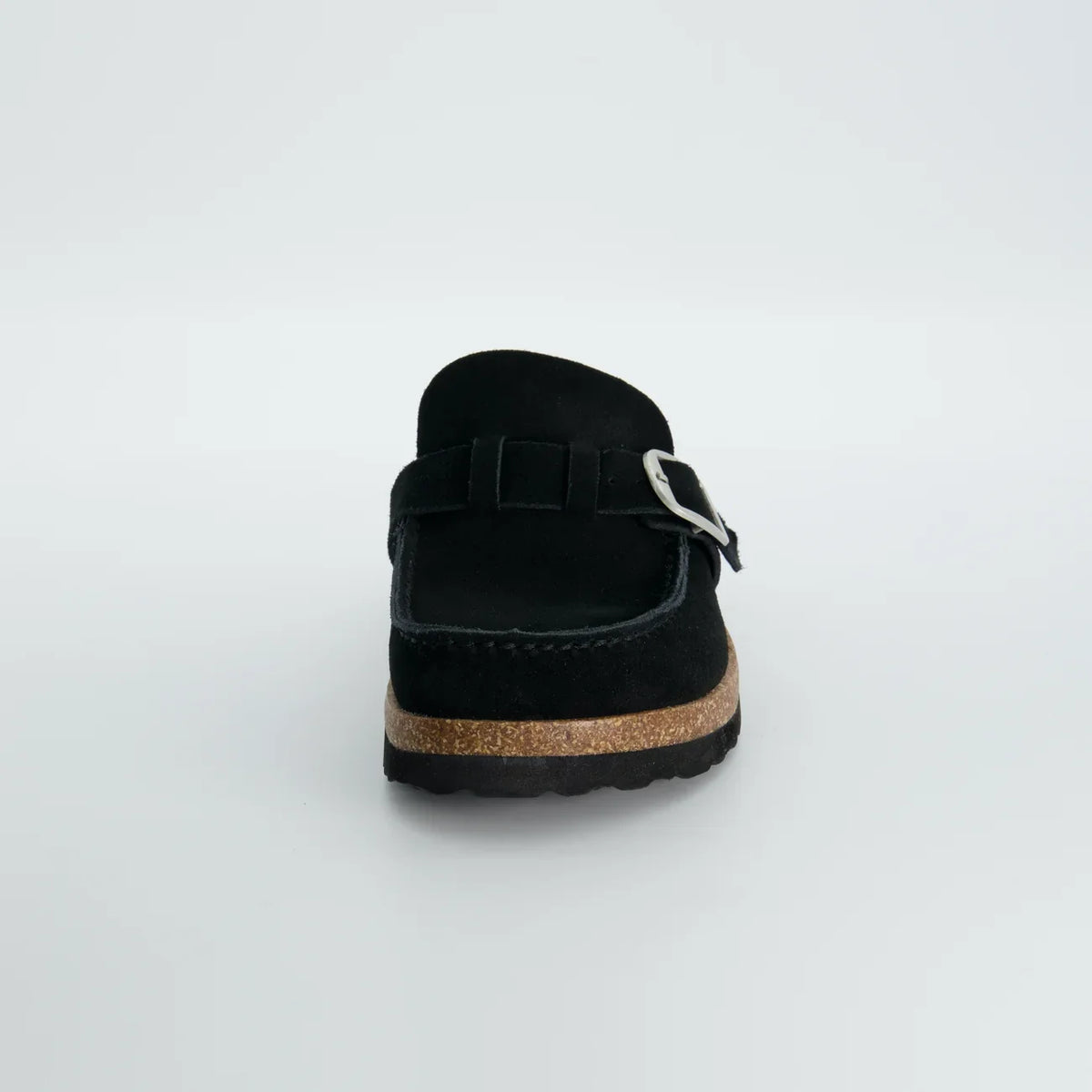 Casual Style Leather Round-Toe Slip-On Shoes: Premium Leather & Stylish Side Buckle