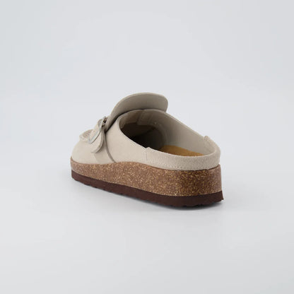 Casual Style Leather Round-Toe Slip-On Shoes: Premium Leather & Stylish Side Buckle