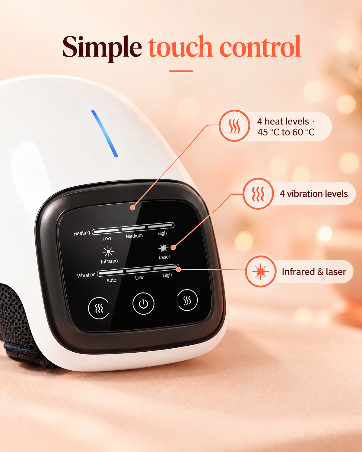 Wireless Red Light Knee therapy massager