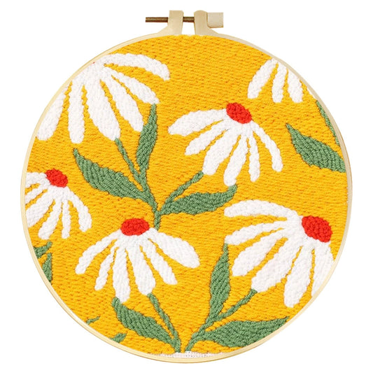 DIY Punch Needle Embroidery Kit — Beginner Friendly with Frame & Video Guide