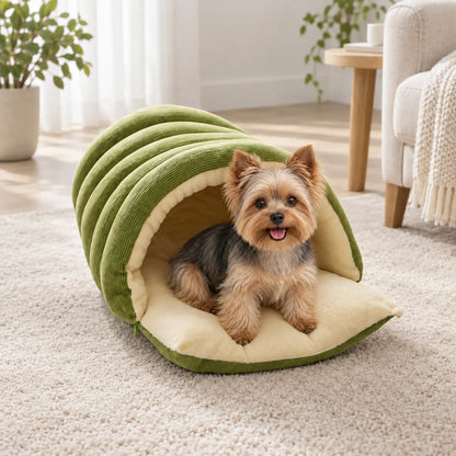 Covered Pet Bed for Cats & Small Dogs