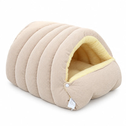 Covered Pet Bed for Cats & Small Dogs