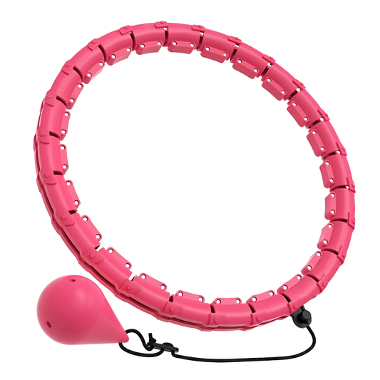 Smart weighted hoop that removes links as you lose inches