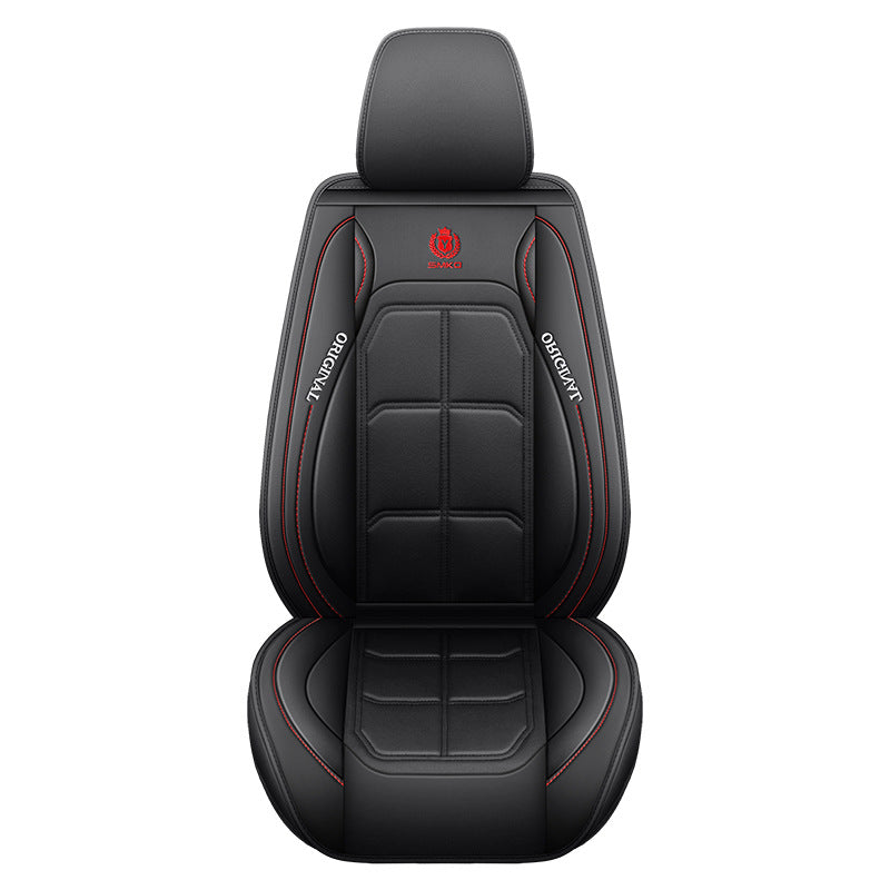 🏎️ Universal Genuine Leather Car Seat Cover: Premium Comfort & Full Seat Protection