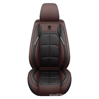 🏎️ Universal Genuine Leather Car Seat Cover: Premium Comfort & Full Seat Protection