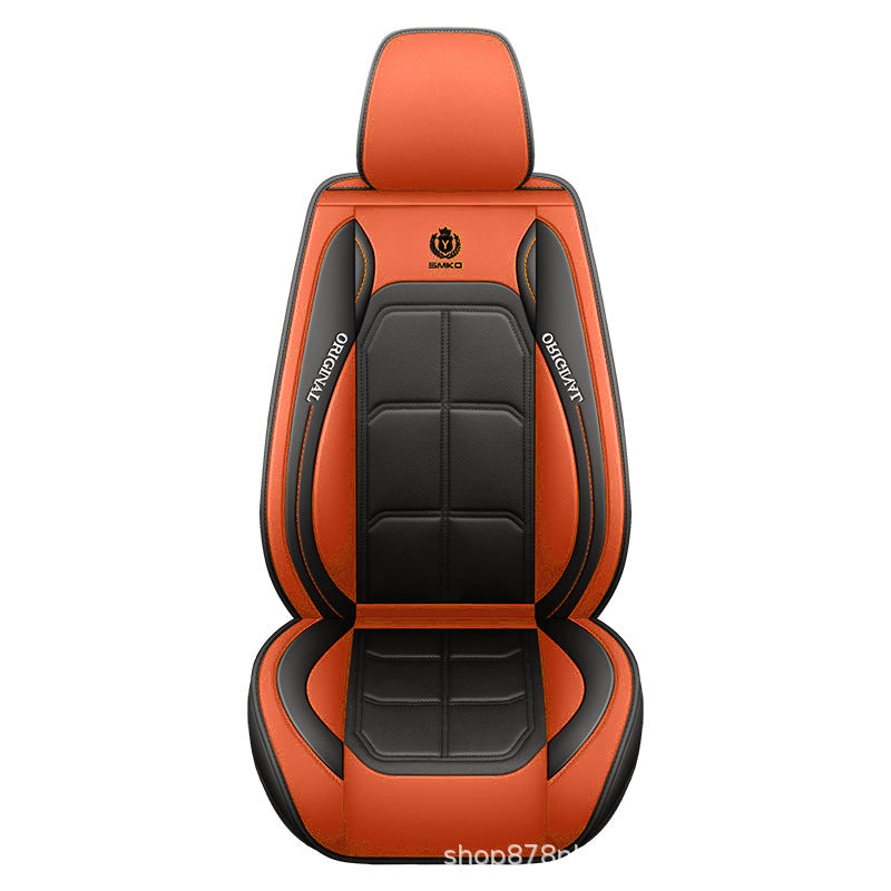 🏎️ Universal Genuine Leather Car Seat Cover: Premium Comfort & Full Seat Protection