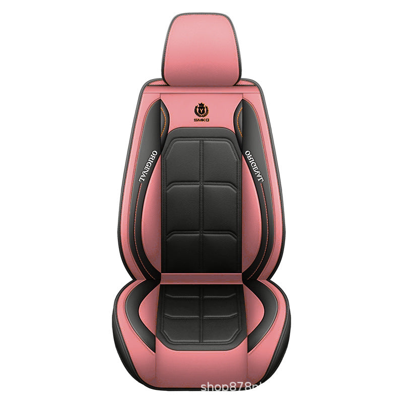 🏎️ Universal Genuine Leather Car Seat Cover: Premium Comfort & Full Seat Protection