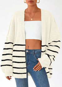 Striped White Black
