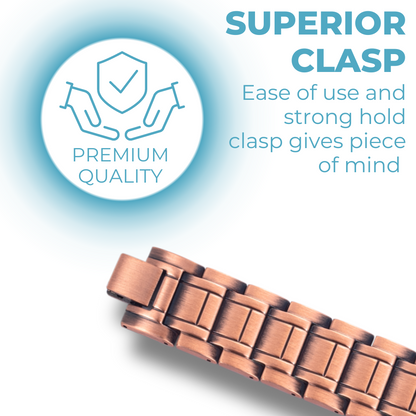 Mens Copper Magnetic Bracelet TRIPLE Powerful