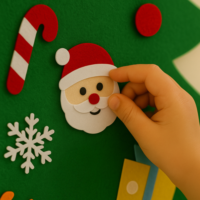 🎄Creative Craft Kids DIY Felt Christmas Tree - Reusable & Festive Holiday Decor