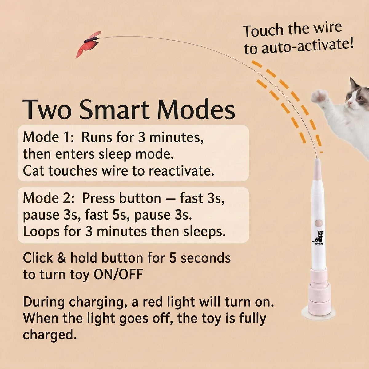 Smart Butterfly Cat Toy  🐾 V3