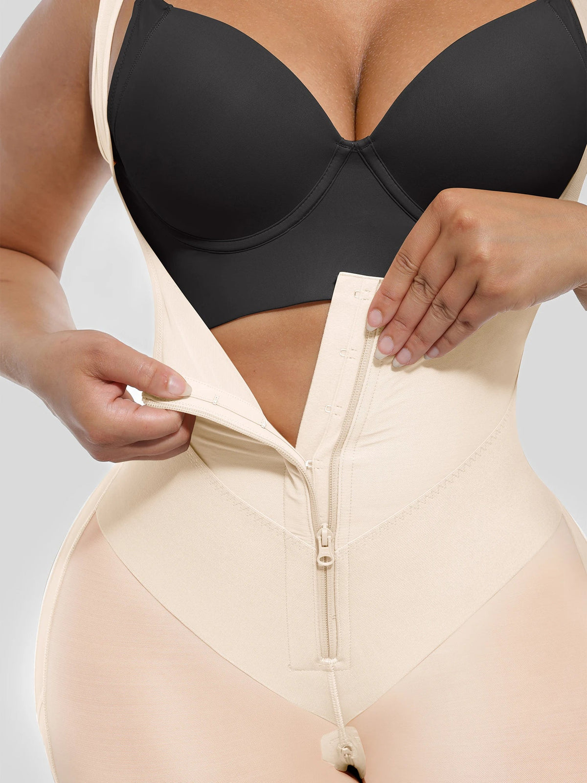 V-Shaped Faja Tummy Control Butt Lift Bodysuit - 35