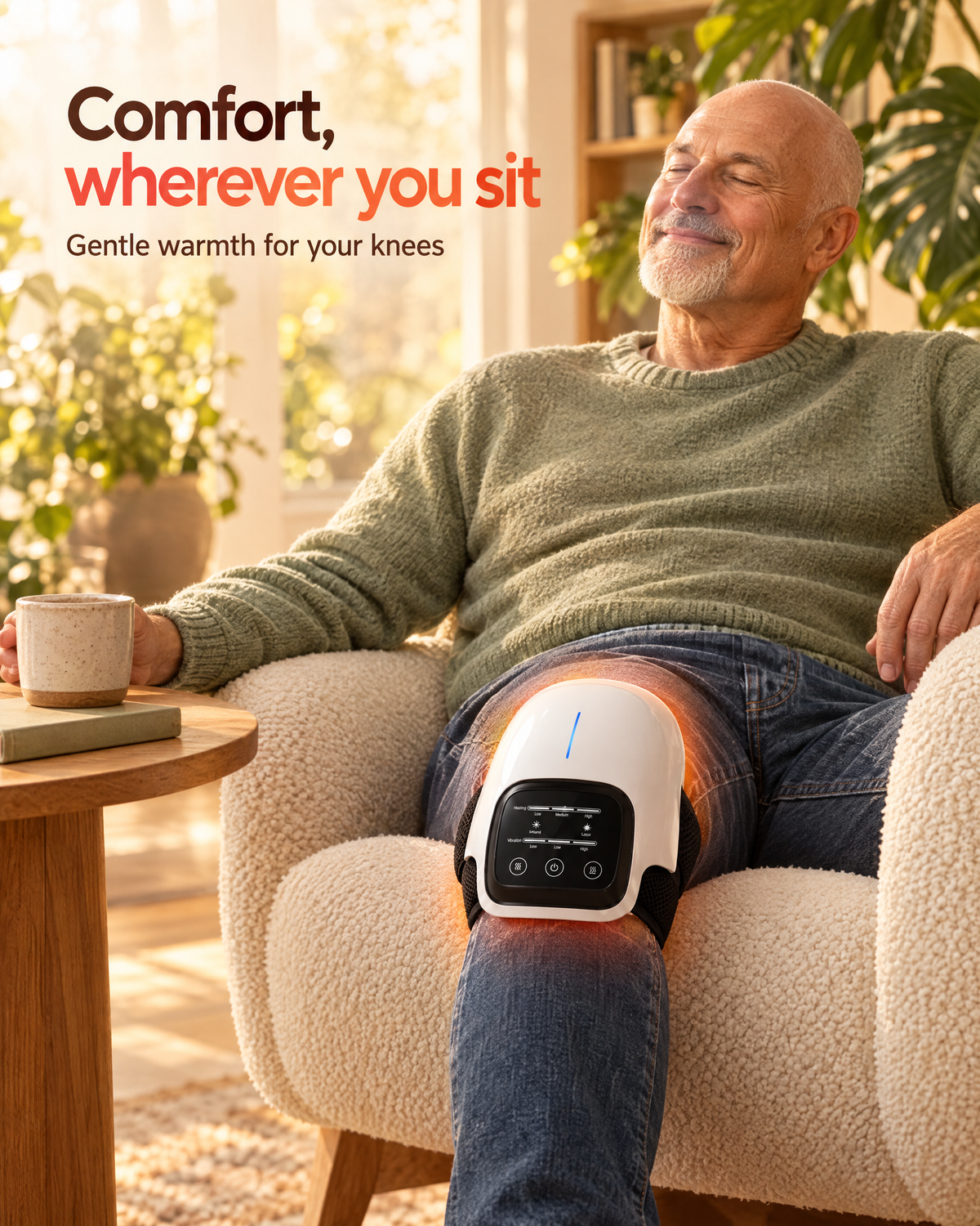 Wireless Red Light Knee therapy massager