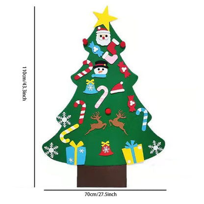 🎄Creative Craft Kids DIY Felt Christmas Tree - Reusable & Festive Holiday Decor