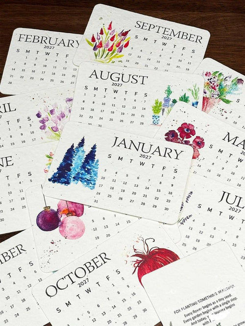 ✨🏆Early Holiday Sale 49% OFF🌱Eco-Friendly Plantable "Timeless" Seed Calendar 2027