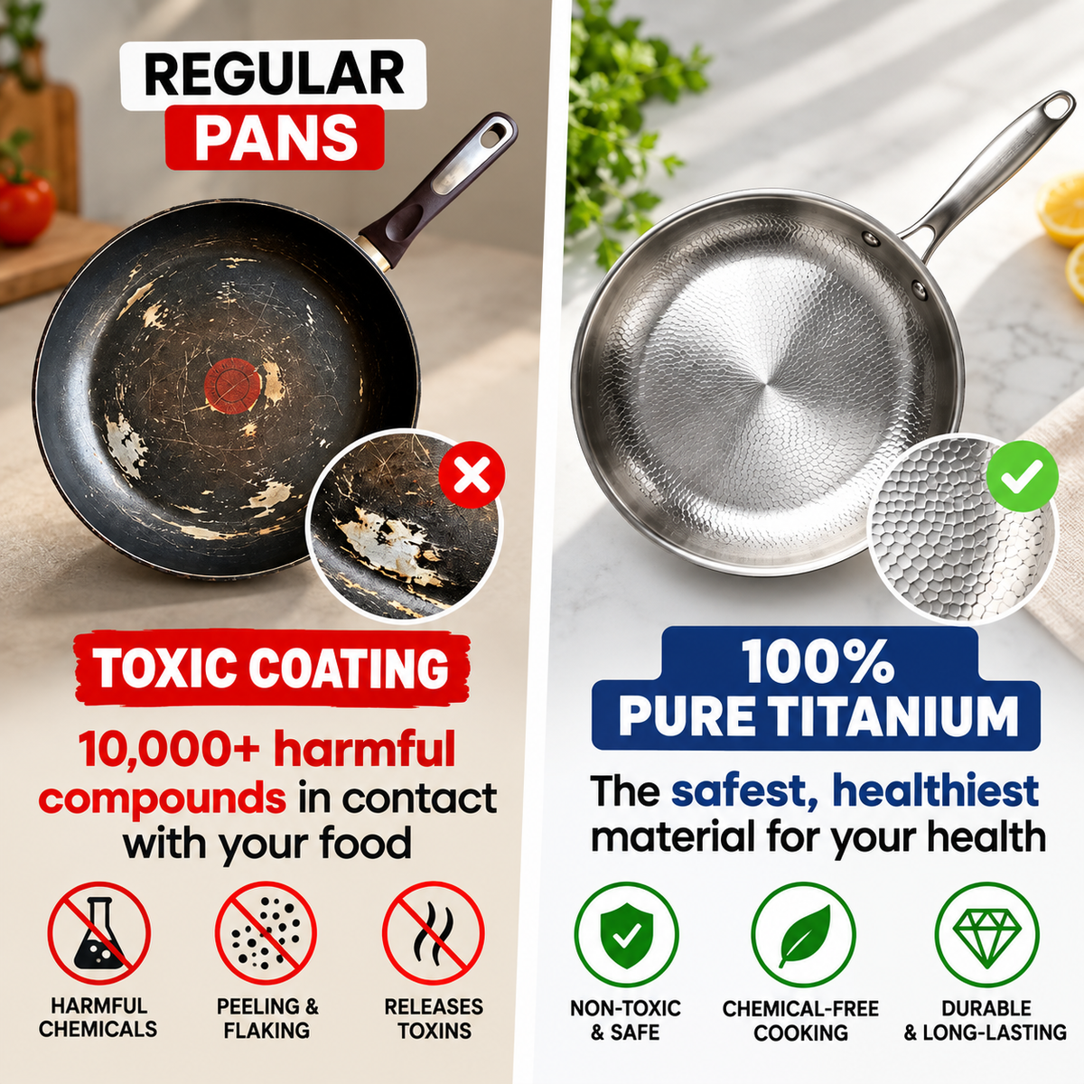 Pure Titanium Pan