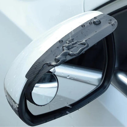 Car Rain Guard with Rearview Mirror