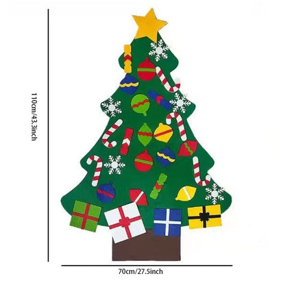 🎄Creative Craft Kids DIY Felt Christmas Tree - Reusable & Festive Holiday Decor