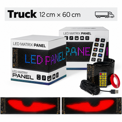 Truck LED Eye Display Panels – App-Controlled 2-Piece Set