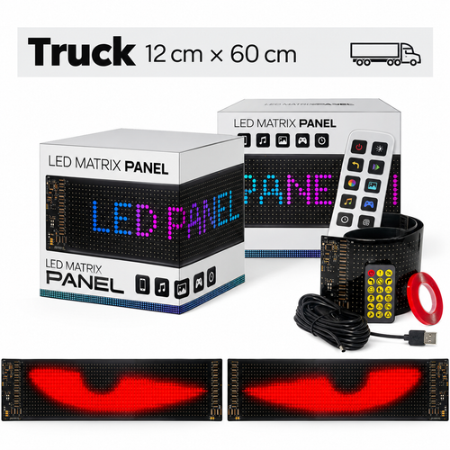 Truck LED Eye Display Panels – App-Controlled 2-Piece Set