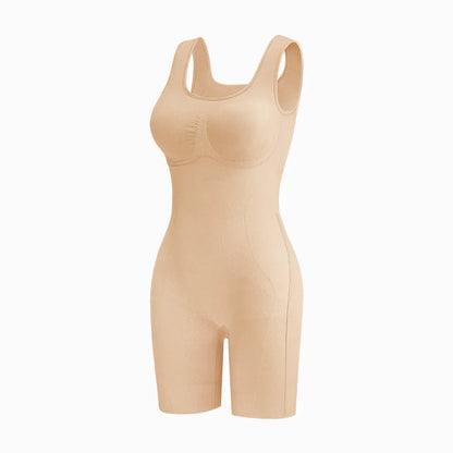 Tummy Control Butt Lifter Faja Bodysuit: Back Support Scrunch, Back Open Design🧘