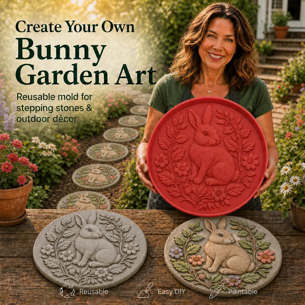🌻Reusable Animal-Themed Garden Art Mold – 🌿Buy 2 Free Shipping🎨