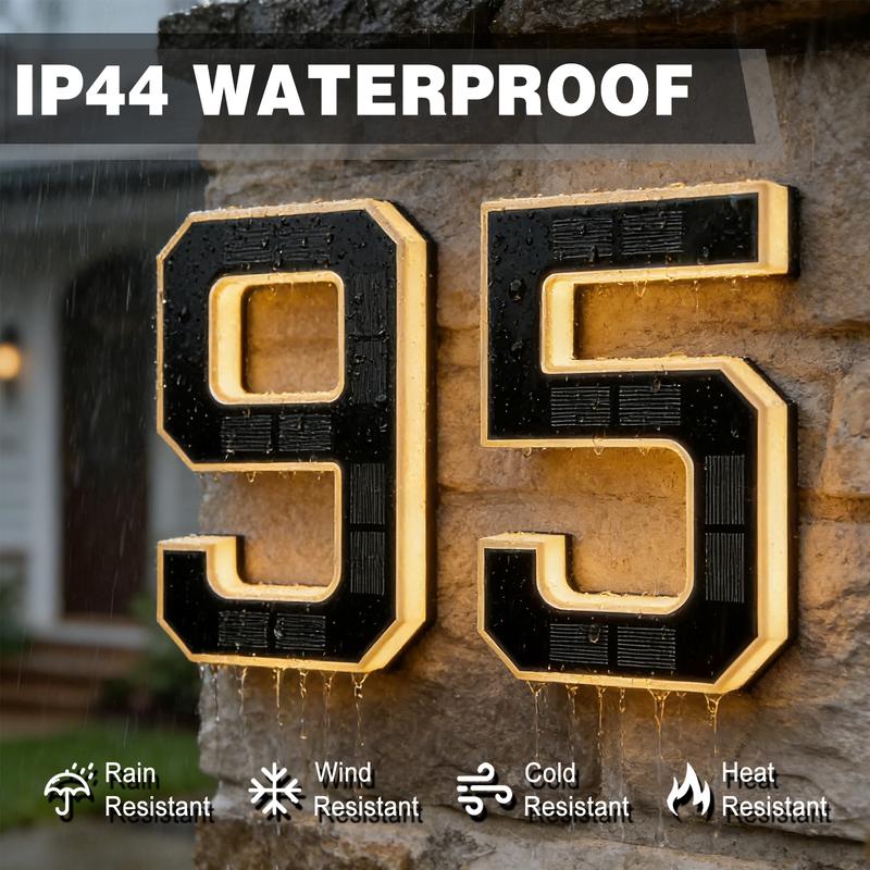 🔥Last Day 49% OFF🔥Solar Lighted House Numbers LED Numbers, Waterproof for Outside