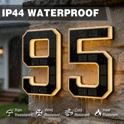 🔥Last Day 49% OFF🔥Solar Lighted House Numbers LED Numbers, Waterproof for Outside