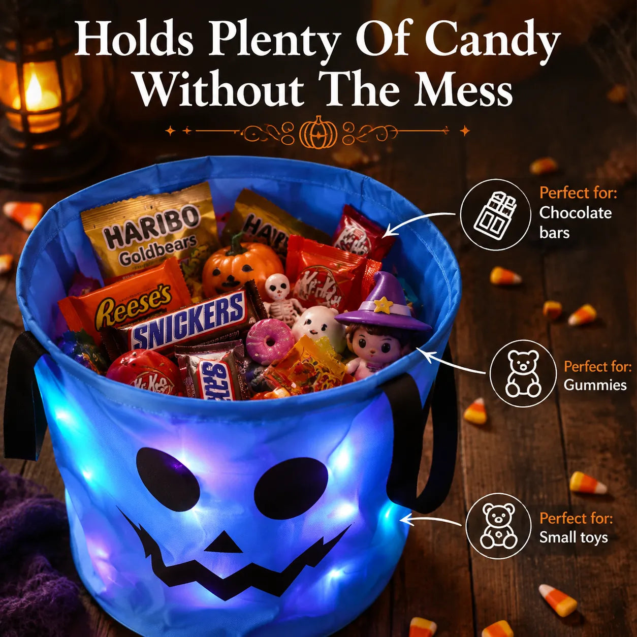 🔥Ready for Spooky Season – Reusable LED Halloween Treat Bags🎃