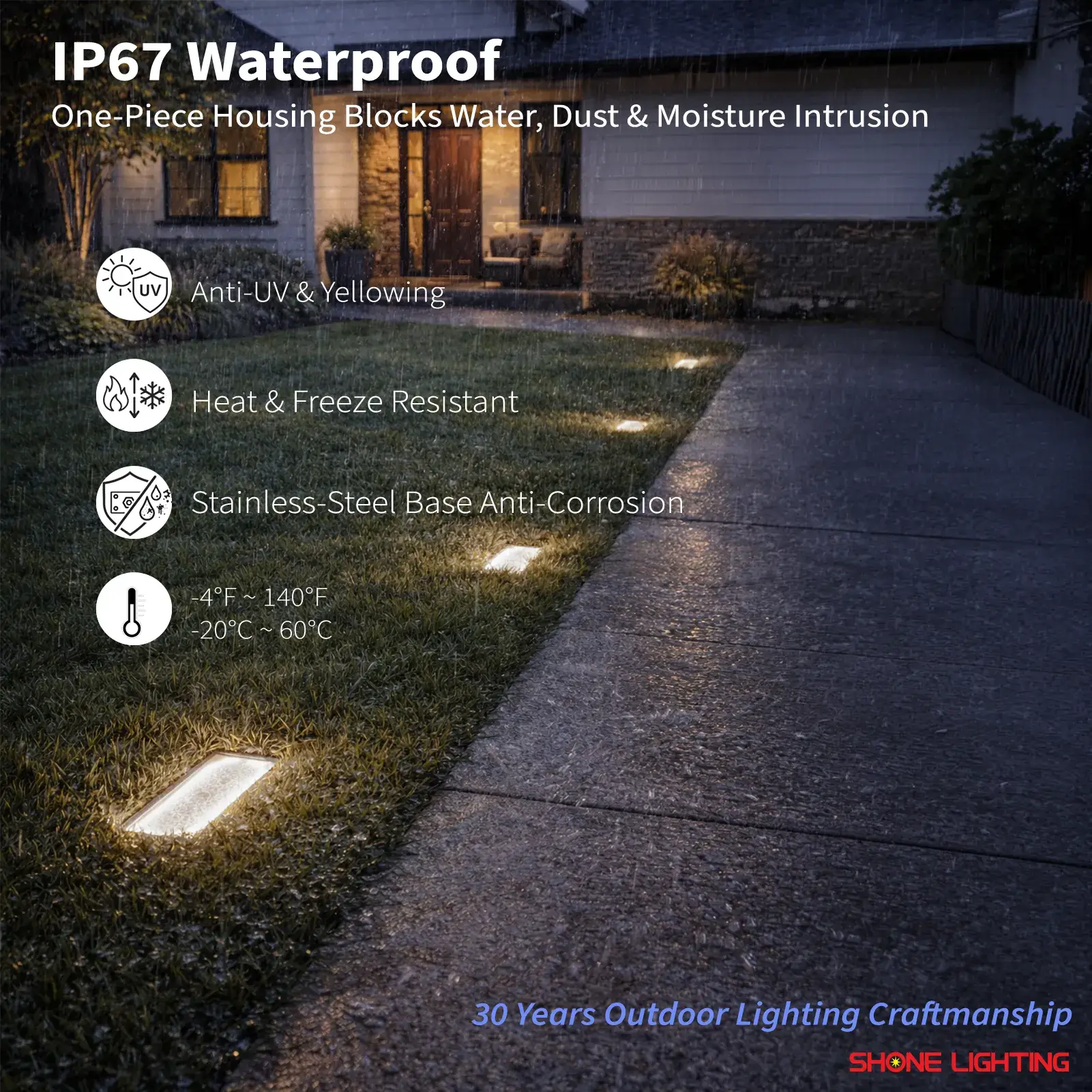 Solar Paver Light 4x8