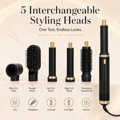 ✨ 5‑in‑1 Styling Blow‑Dry Brush – ALL Your Hair Needs in One Tool ⚡