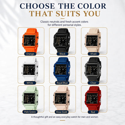 🔥Analog-Digital Sport Watch – Waterproof, Luminous & Multi-Function