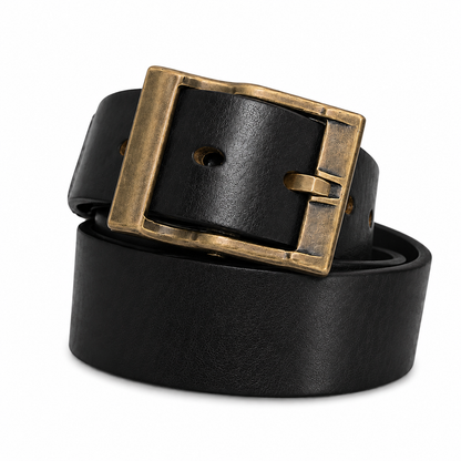 Premium Handmade Genuine Leather Belt: Vintage Design, Alloy Buckle & Durability
