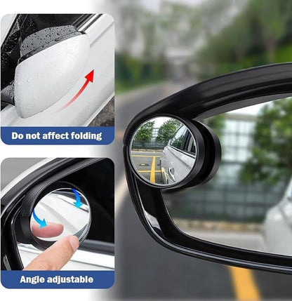 Car Rain Guard with Rearview Mirror