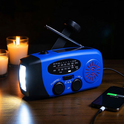 All-in-One Multifunctional Emergency Radio: Outdoor Readiness & Portable Design