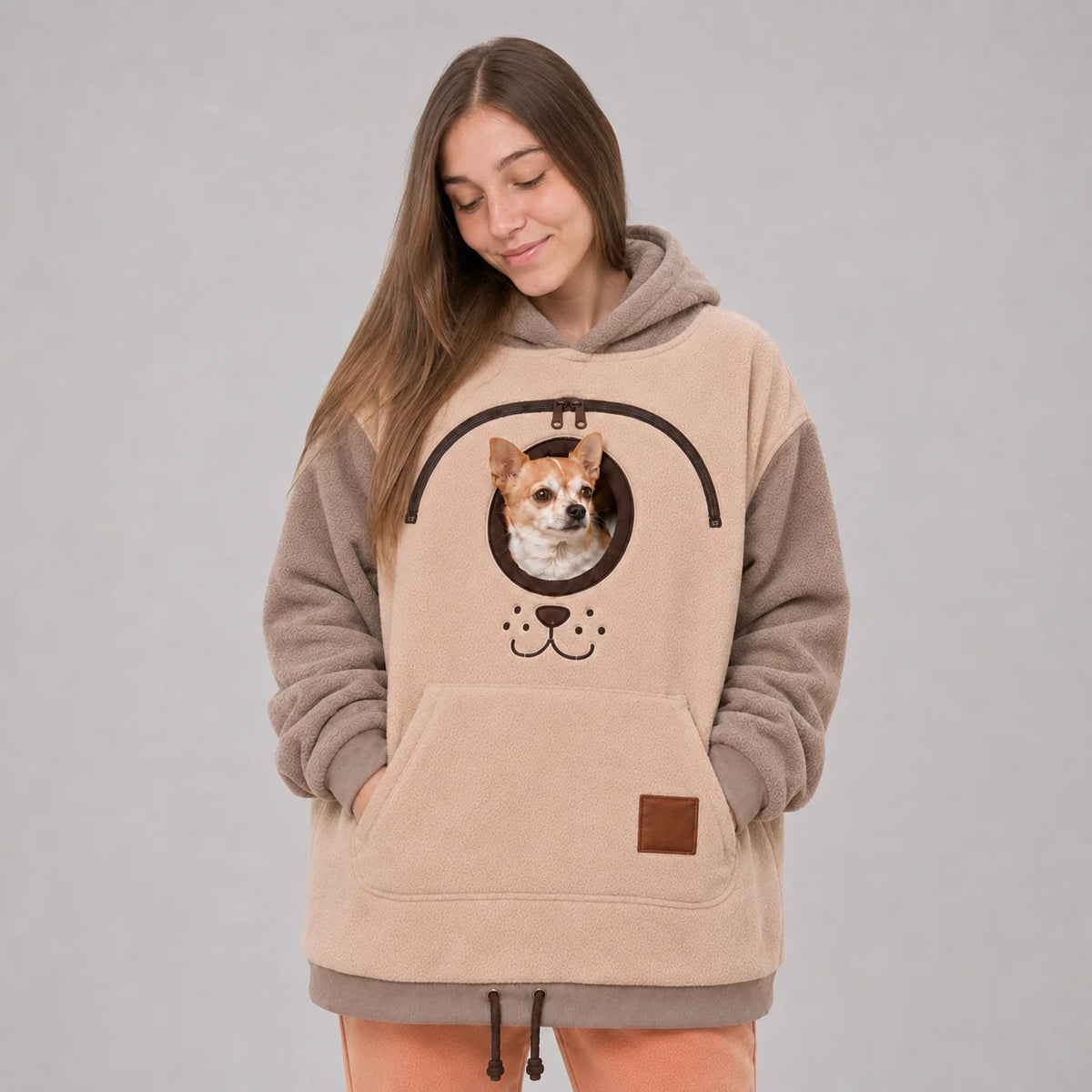 Dog Tote Carier Hoodie