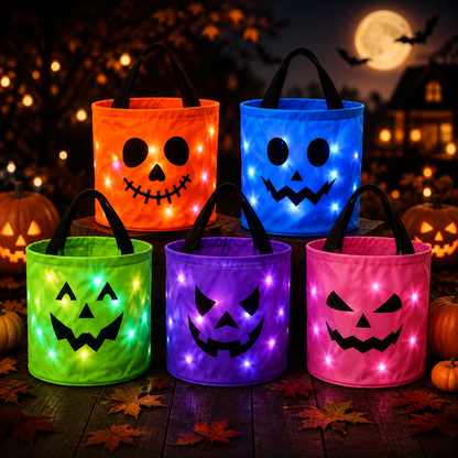 🔥Ready for Spooky Season – Reusable LED Halloween Treat Bags🎃