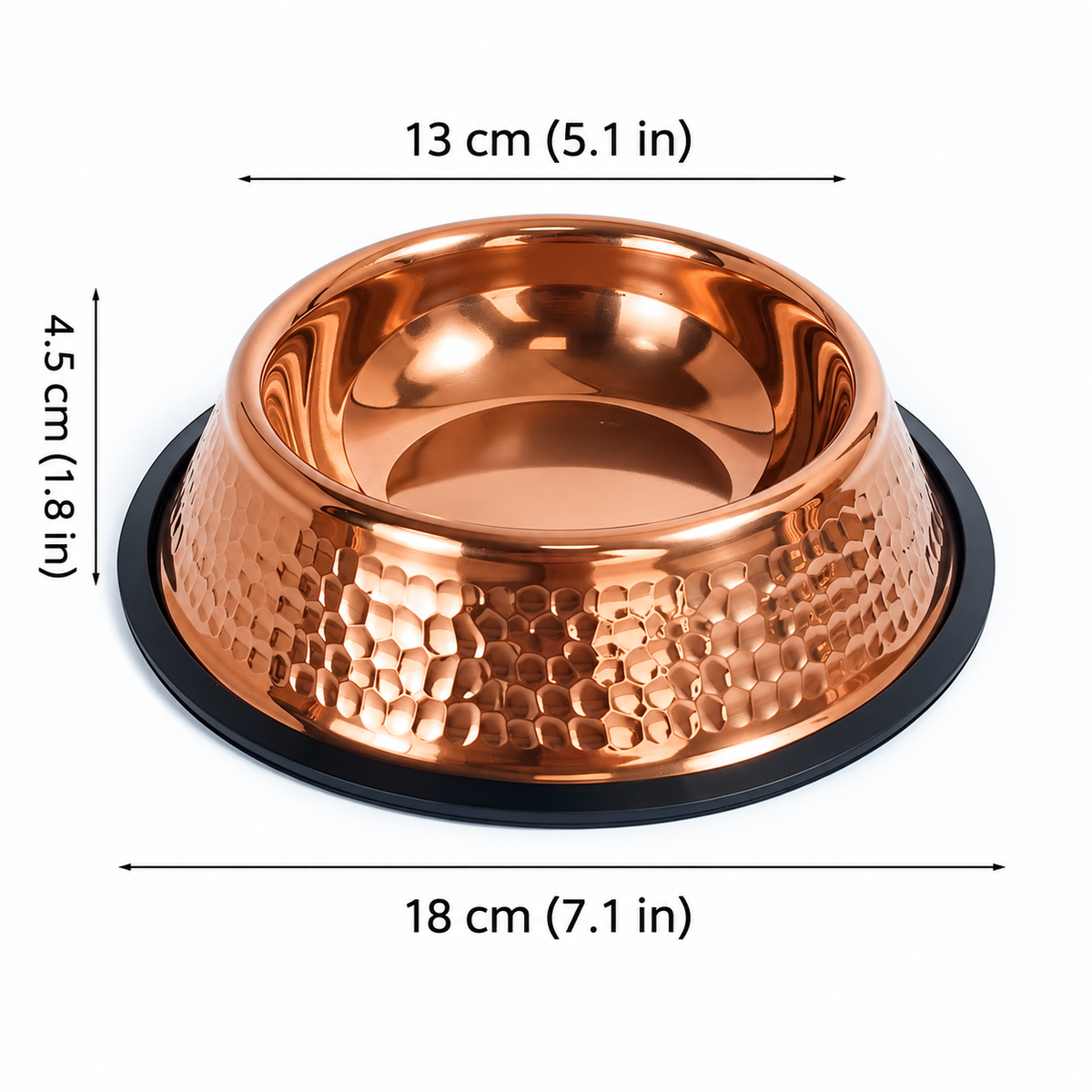 Auremod™ 99.9% Pure Copper Bowl for Dogs & Cats